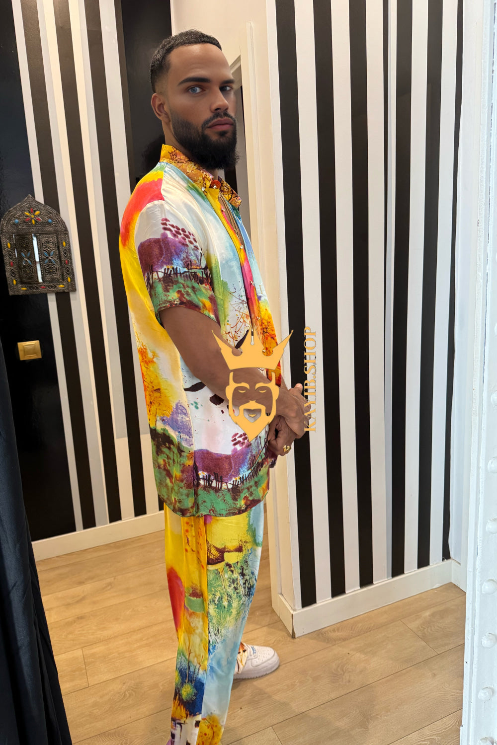 Men's Luxury Silk Set: Perfect for stylish travel, celebrations - kayibstrore