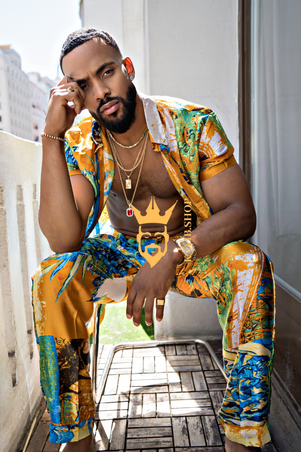 Summer Style: Men's Luxury Silk Set - kayibstrore