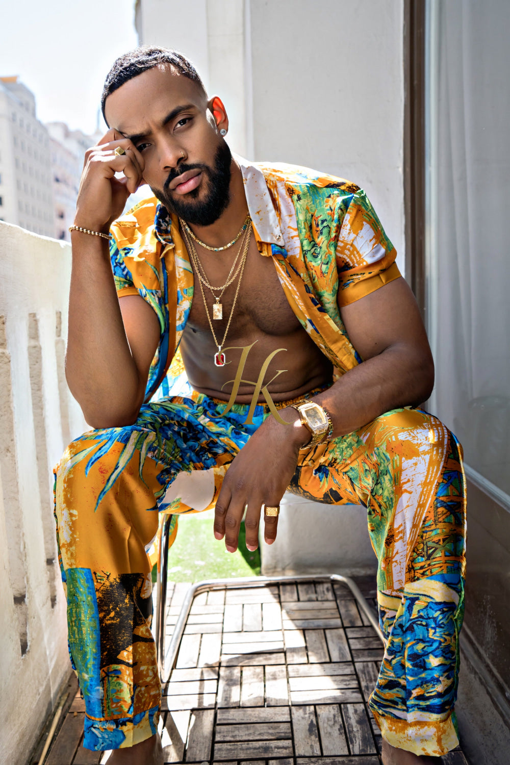 Summer Style: Men's Luxury Silk Set - kayibstrore