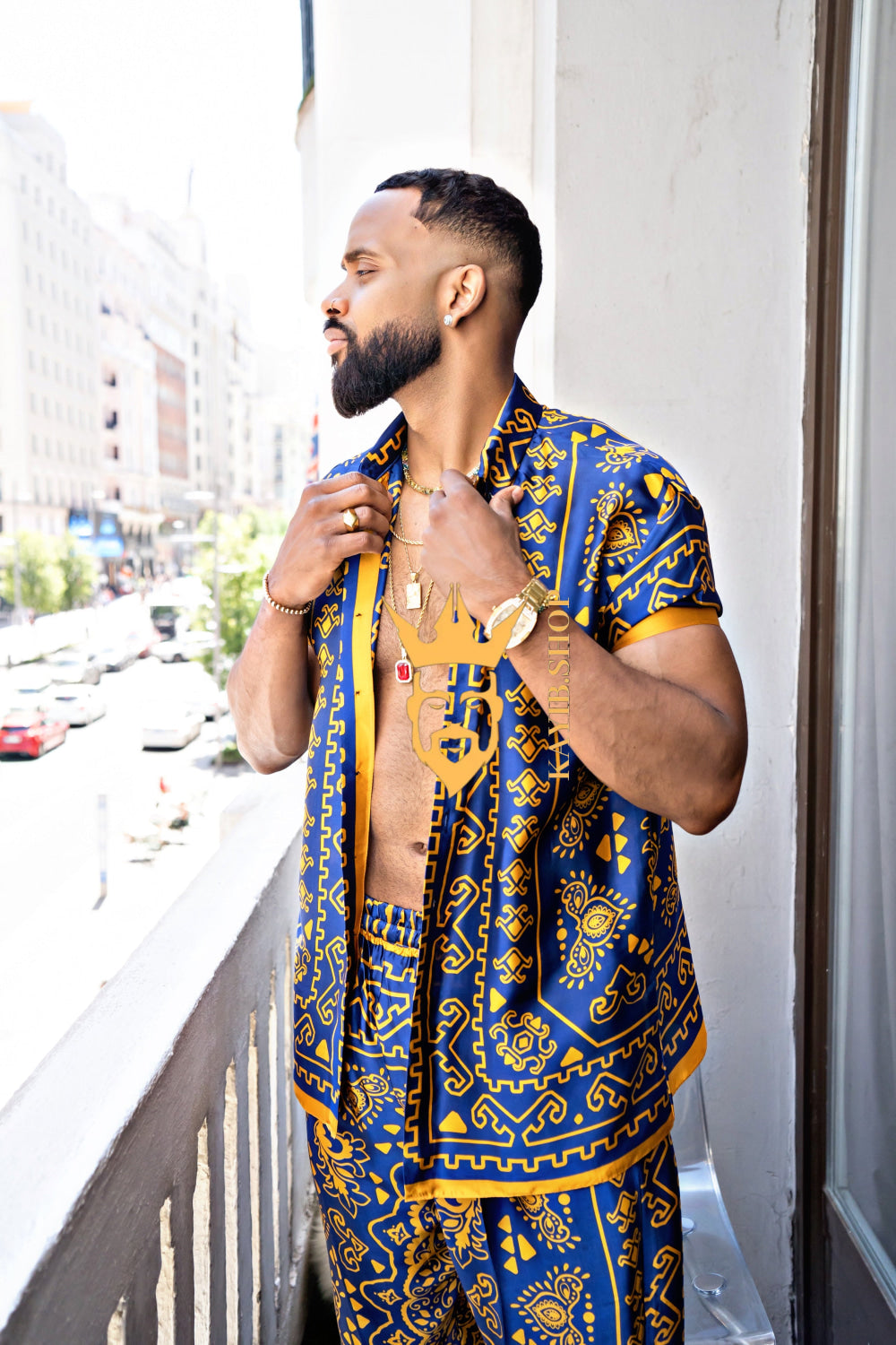 Men's Silk Beach Outfit - kayibstrore
