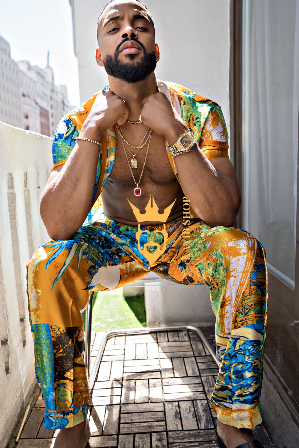 Summer Style: Men's Luxury Silk Set - kayibstrore