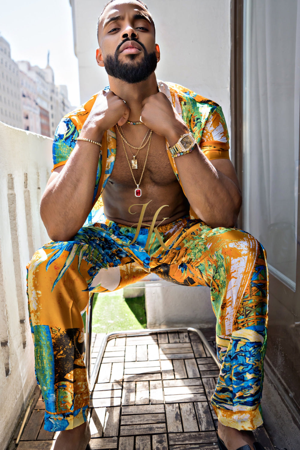 Summer Style: Men's Luxury Silk Set - kayibstrore