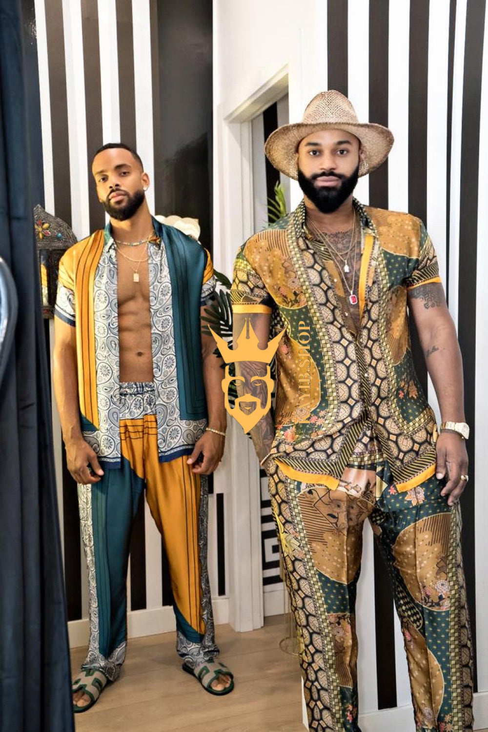 Men's party Luxury Silk Dress Set Outfit - Elevate Your Style Game with Ultimate Comfort and Unbeatable Quality - kayibstrore