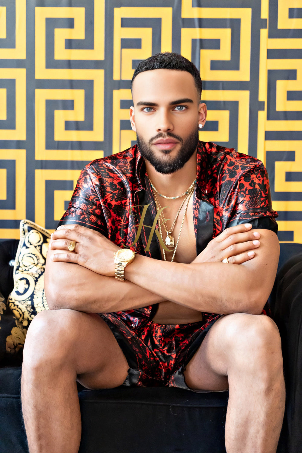 Beach Summer Luxury handmade Silk Set for men - kayibstrore