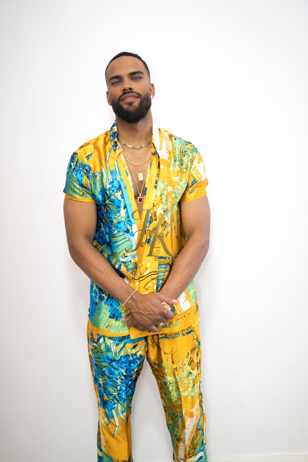 Luxurious Handmade Men's Silk Set Pants - kayibstrore