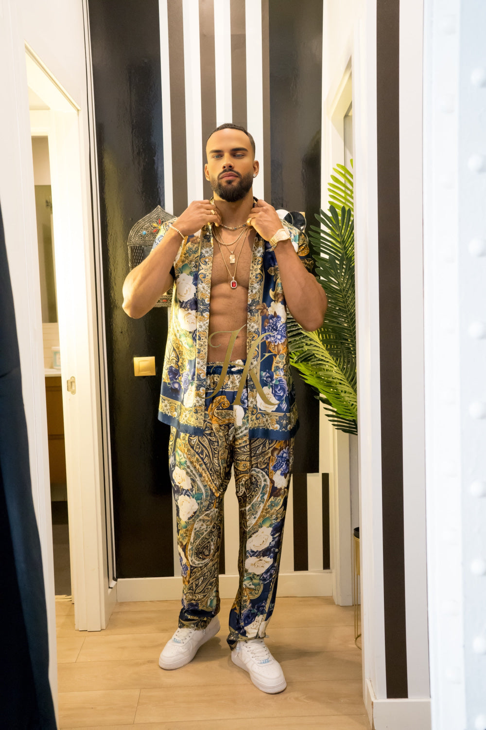 Unleash Your Style: Luxury Silk Set Festival Wear for Men fashion - kayibstrore