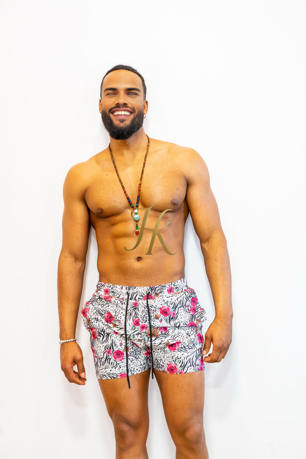 Tropical Vibes Men's Swim Trunks – Quick-Dry Beach Shorts - kayibstrore