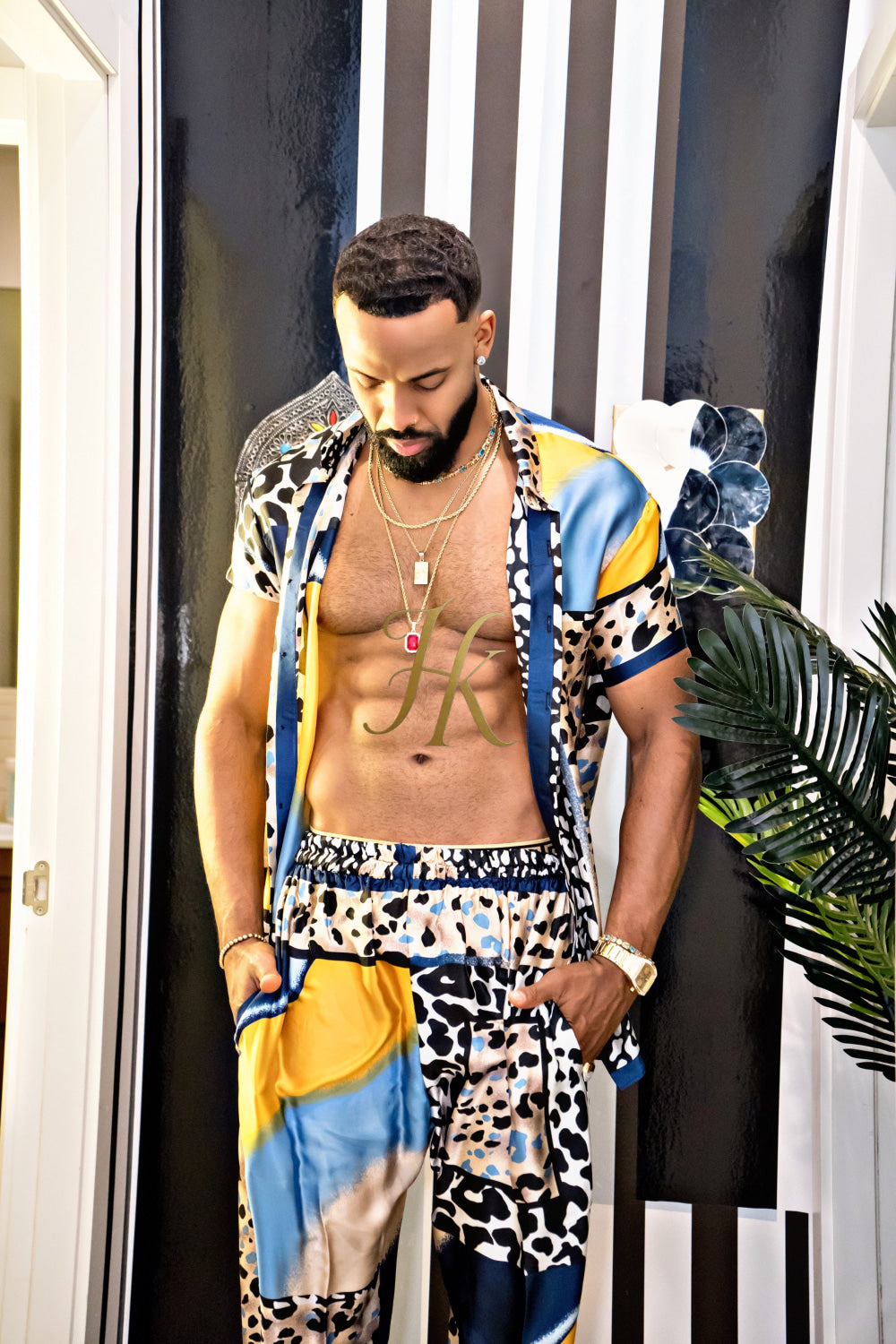 Unleash Your Style: Luxury Silk festival Rave Wear for Men - kayibstrore