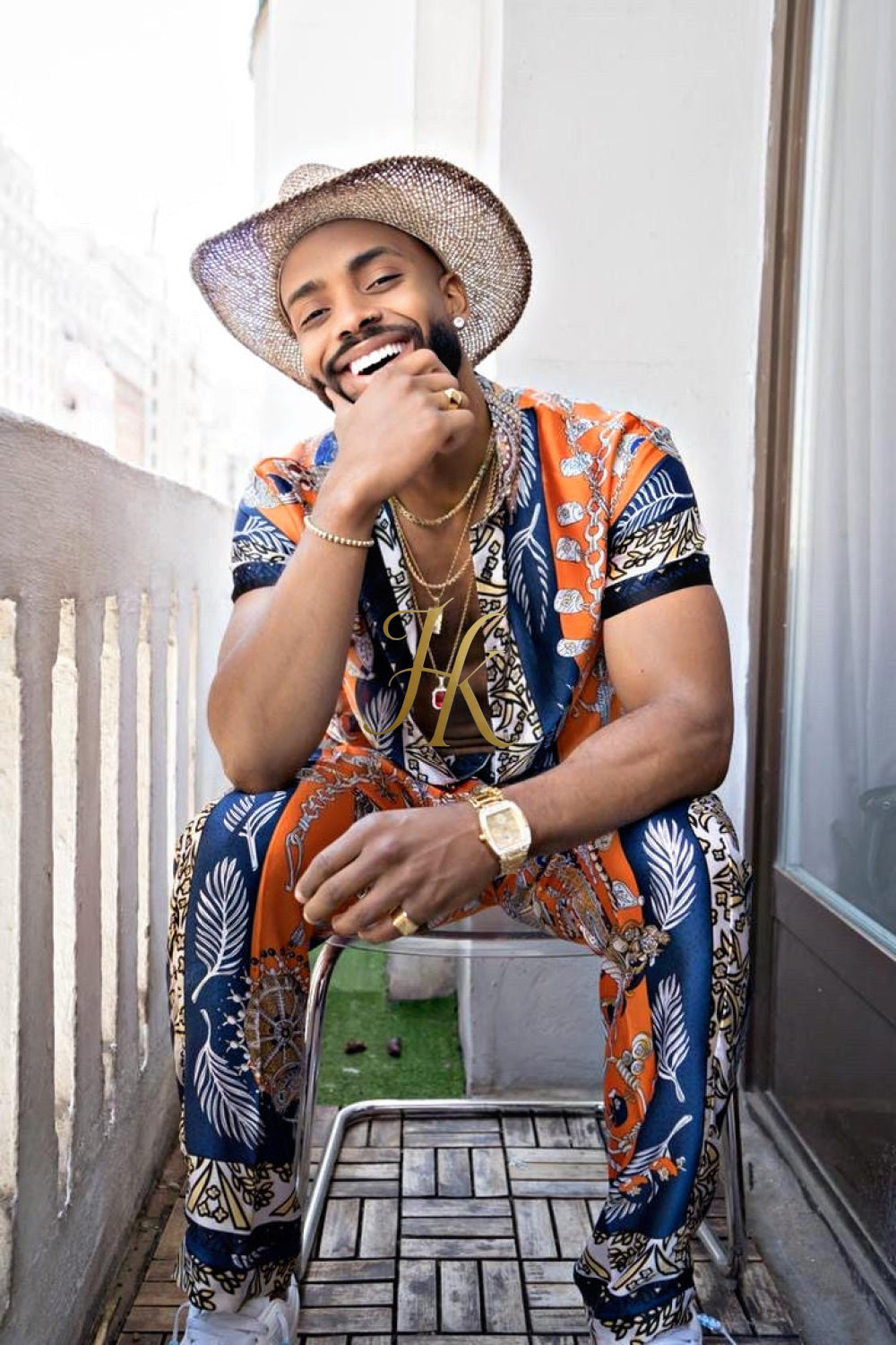 Unleash Your Style: Luxury Silk Set Festival Wear for Men - kayibstrore