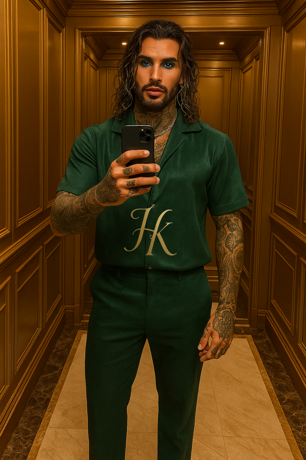 Men’s Luxury Suede Set – Double-Sided Microfiber Matte Shirt & Pants