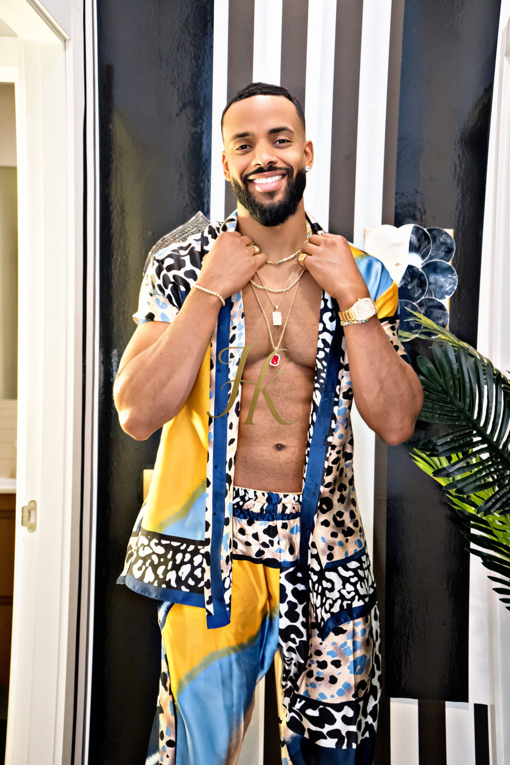 Unleash Your Style: Luxury Silk festival Rave Wear for Men - kayibstrore