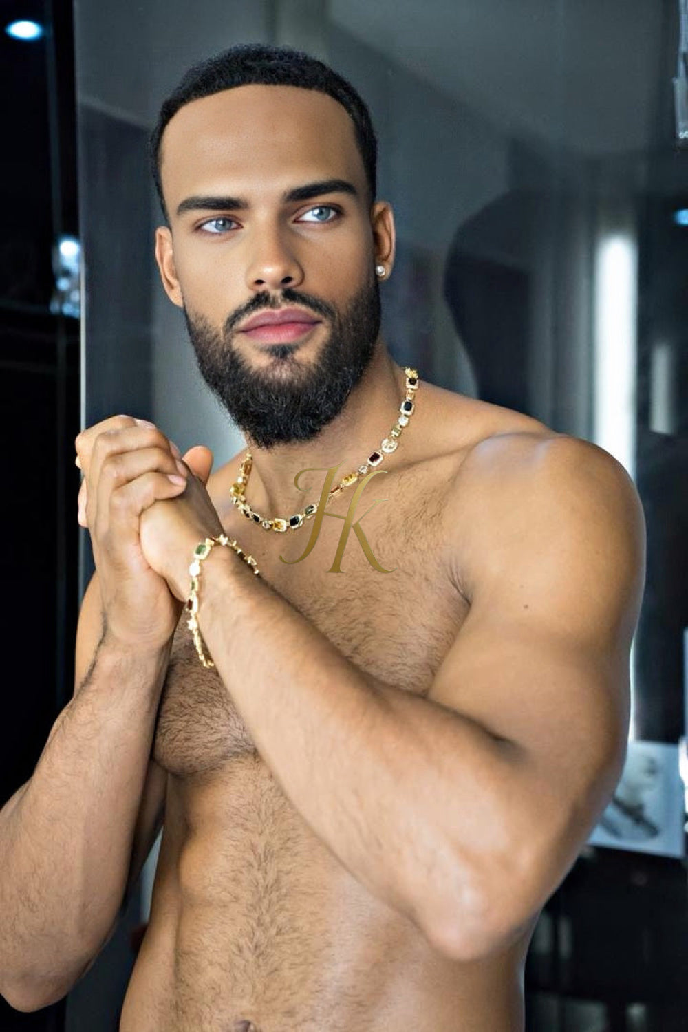 2PCS Iced Out Necklace & Bracelet Set - 10MM Colorful Zirconia Chain with Real Gold Plating, Hip Hop Jewelry for Men & Women - Perfect for Father's Day, Wedding, Anniversary, and Birthday Gifts - kayibstrore