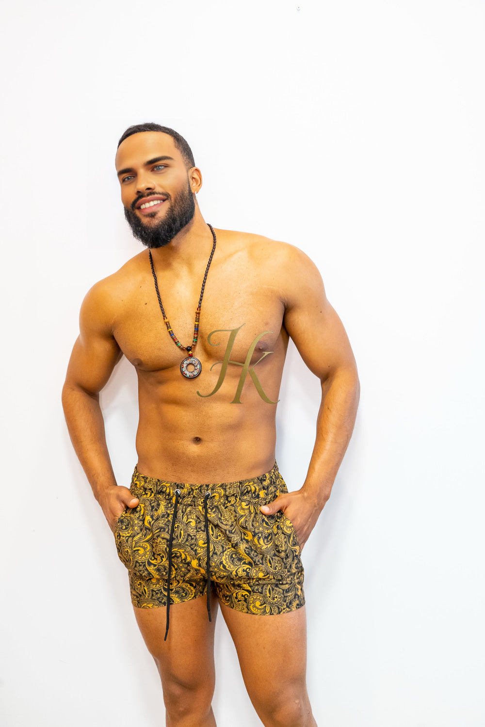 Tropical Vibes Men's Swim Trunks – Quick-Dry, Breathable & Stylish Beach Shorts - kayibstrore