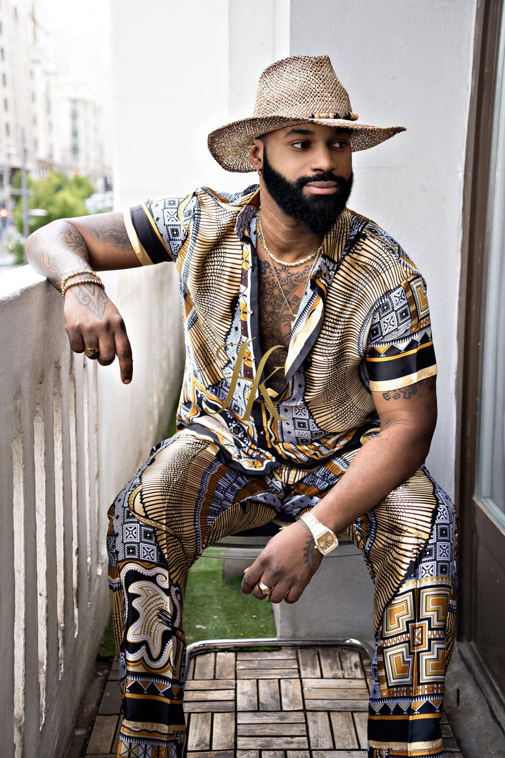 Luxury Silk Set for Men: Perfect Summer and Beach Wear - kayibstrore