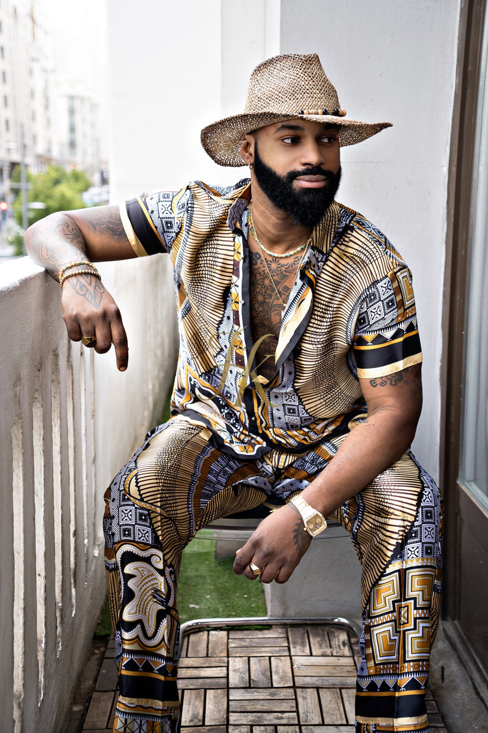 Luxury Silk Set for Men: Perfect Summer and Beach Wear - kayibstrore