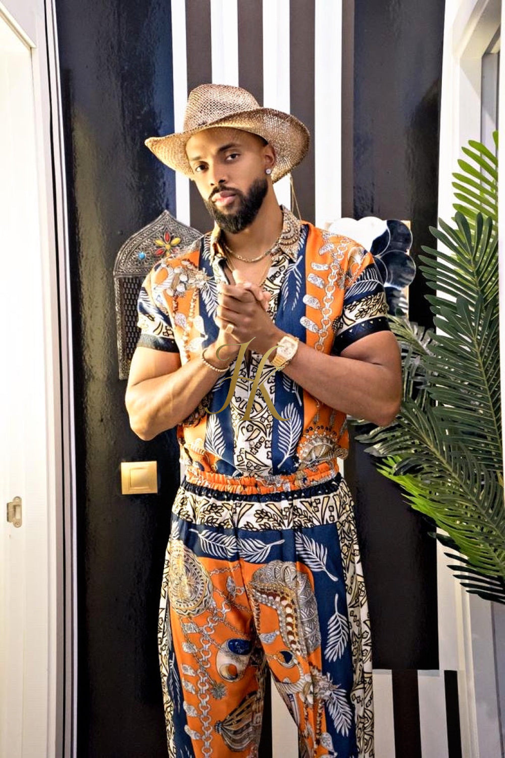 Unleash Your Style: Luxury Silk Set Festival Wear for Men - kayibstrore