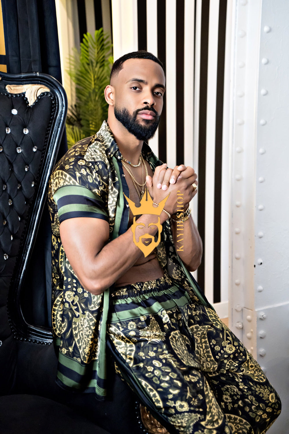 Luxury handmade diner Men's Silk Party Outfits set - kayibstrore