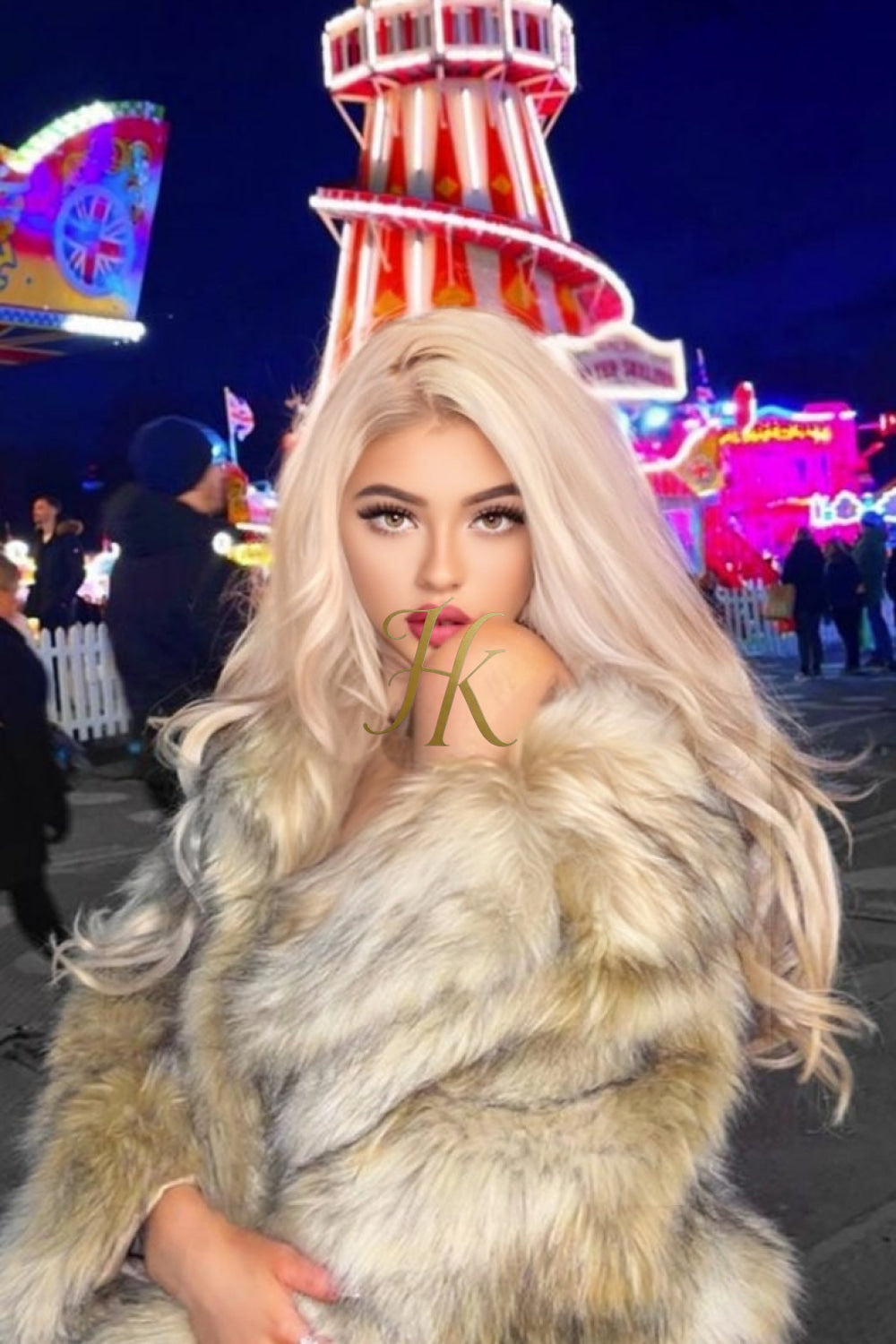 Raccoon Fur long Coat - Stay Stylish and Warm with Oversized Sleeves - 100% Real Fur Luxury - kayibstrore