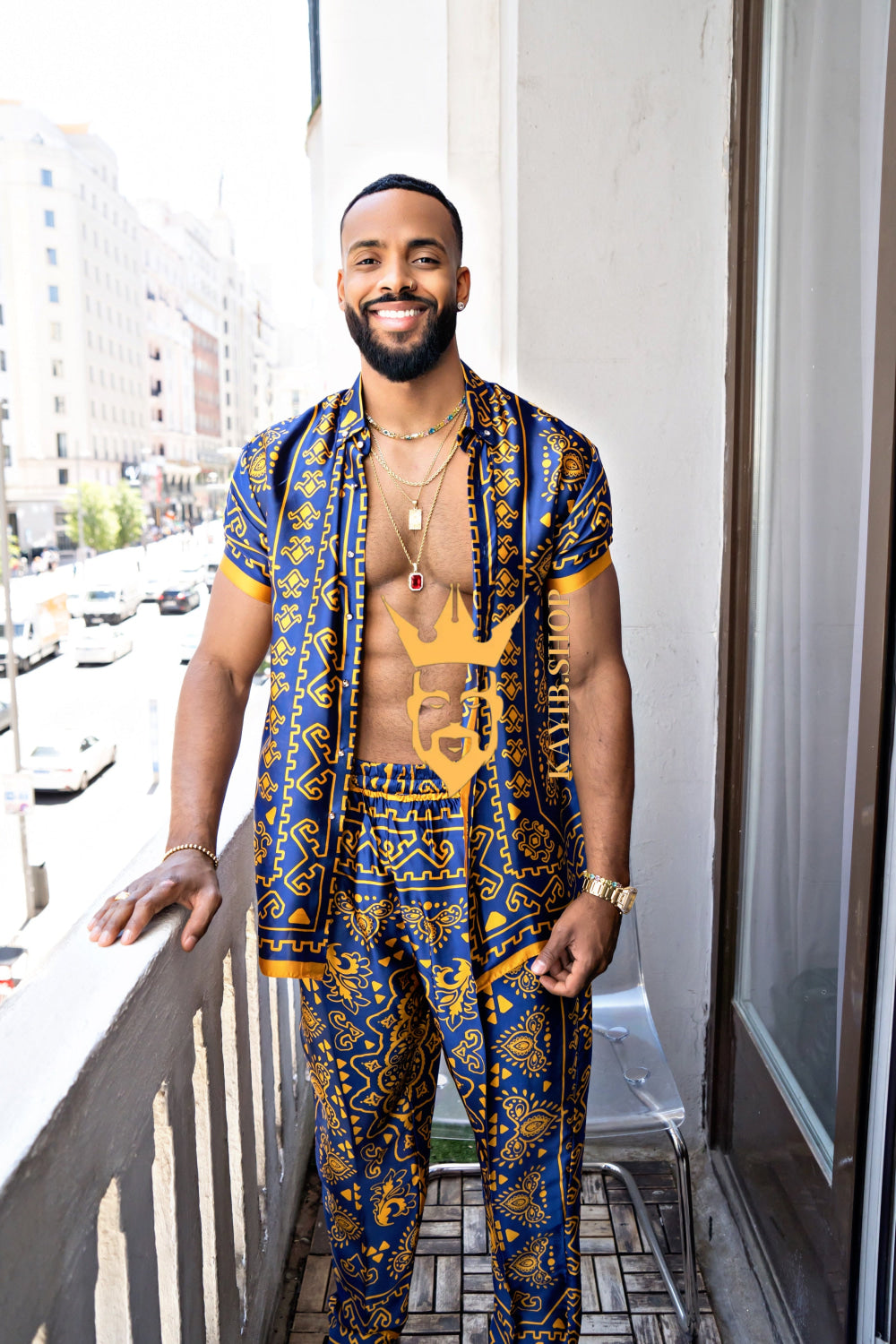 Men's Silk Beach Outfit - kayibstrore