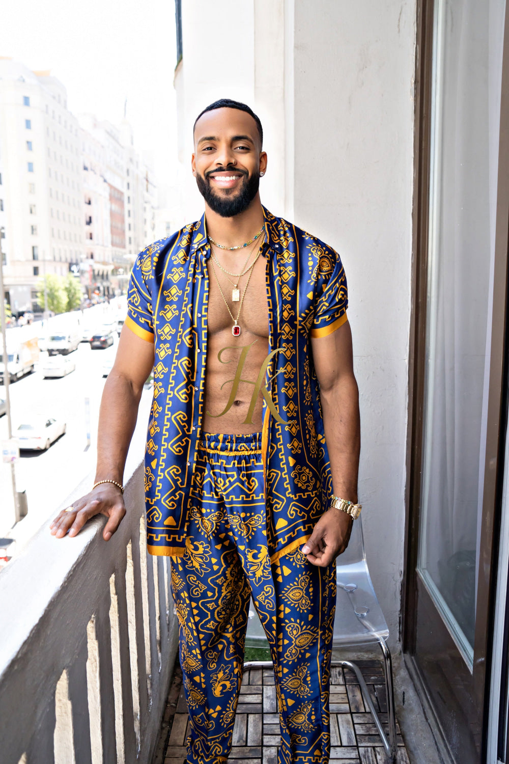 Men's Silk Beach Outfit - kayibstrore