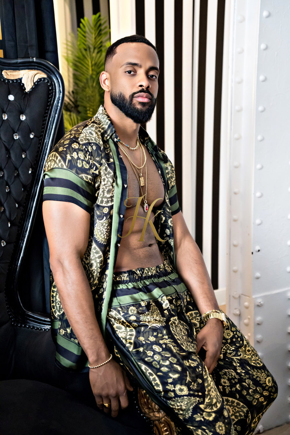 Luxury handmade diner Men's Silk Party Outfits set - kayibstrore