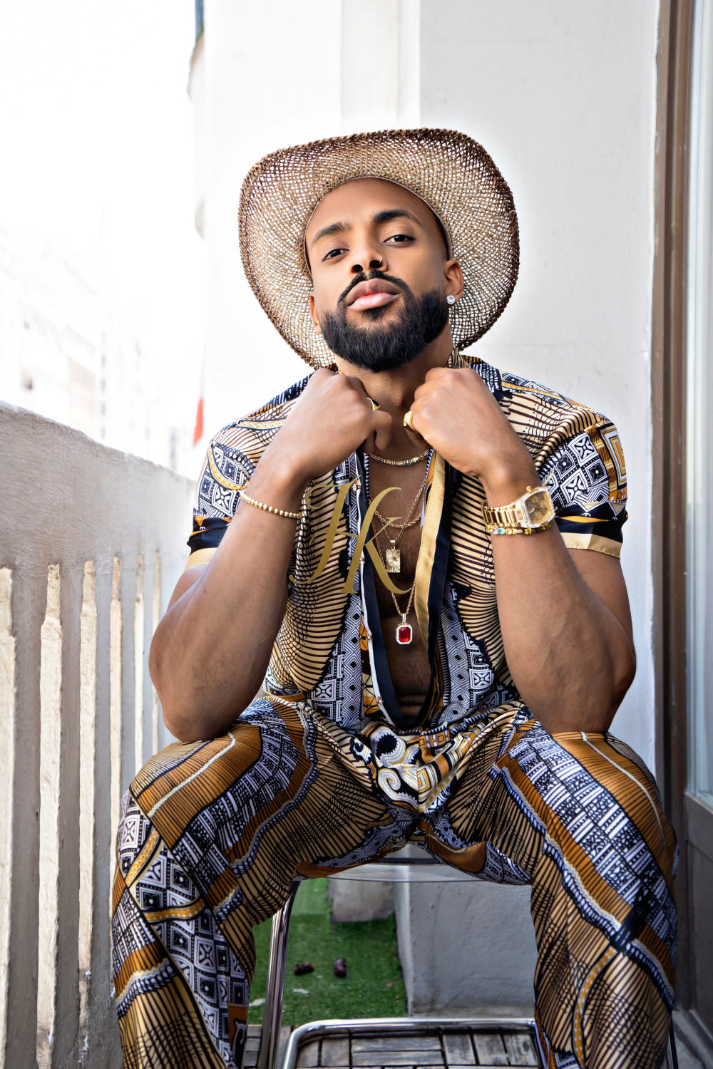 Luxury Silk Set for Men: Perfect Summer and Beach Wear - kayibstrore