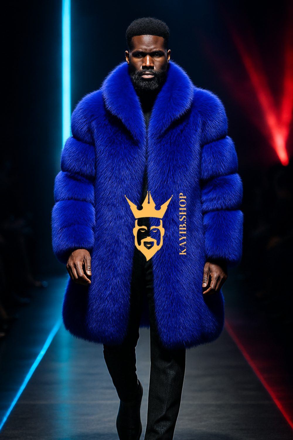 Royal Azure Statement Coat