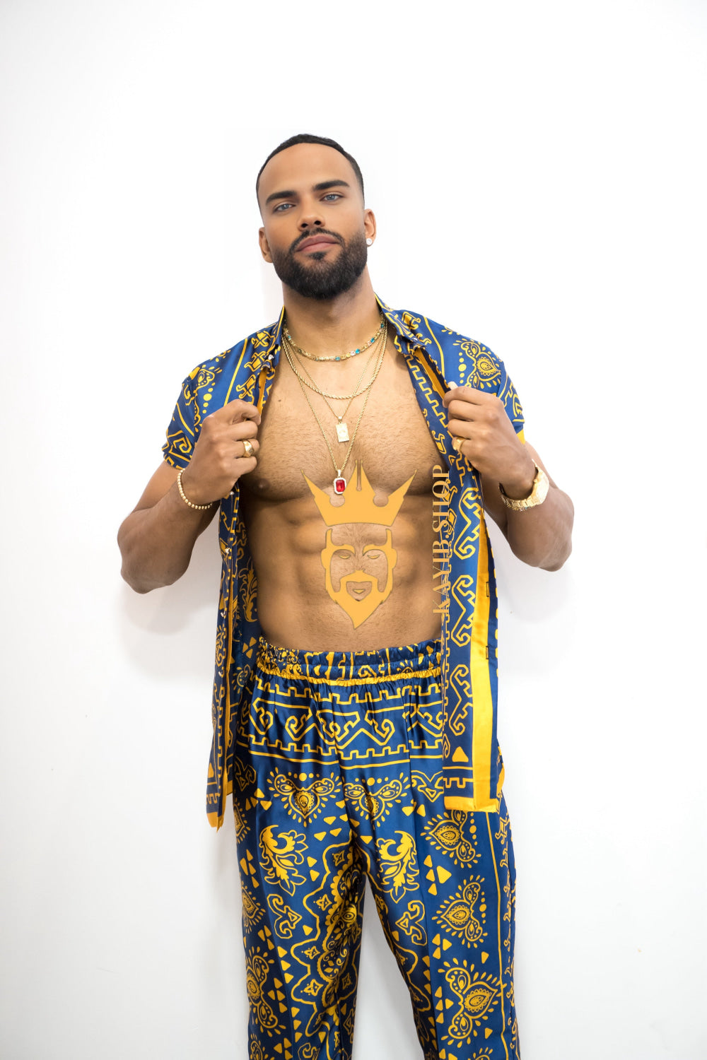 Luxury Silk Rave Wear for Men - kayibstrore