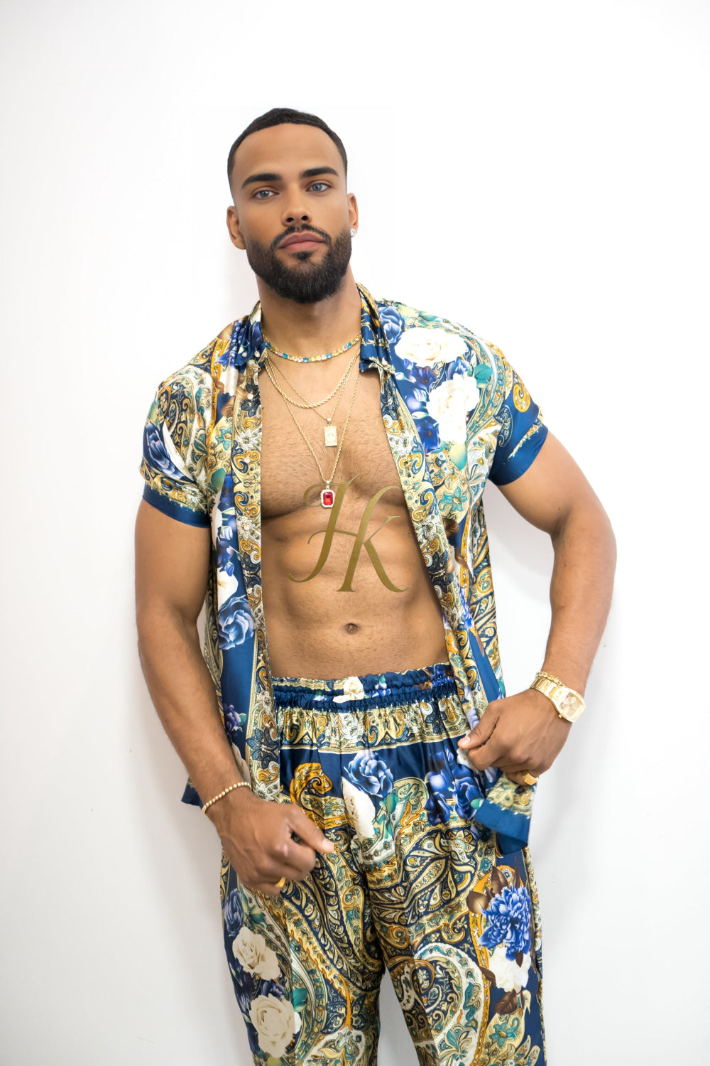 Unleash Your Style: Luxury Silk Set Festival Wear for Men fashion - kayibstrore
