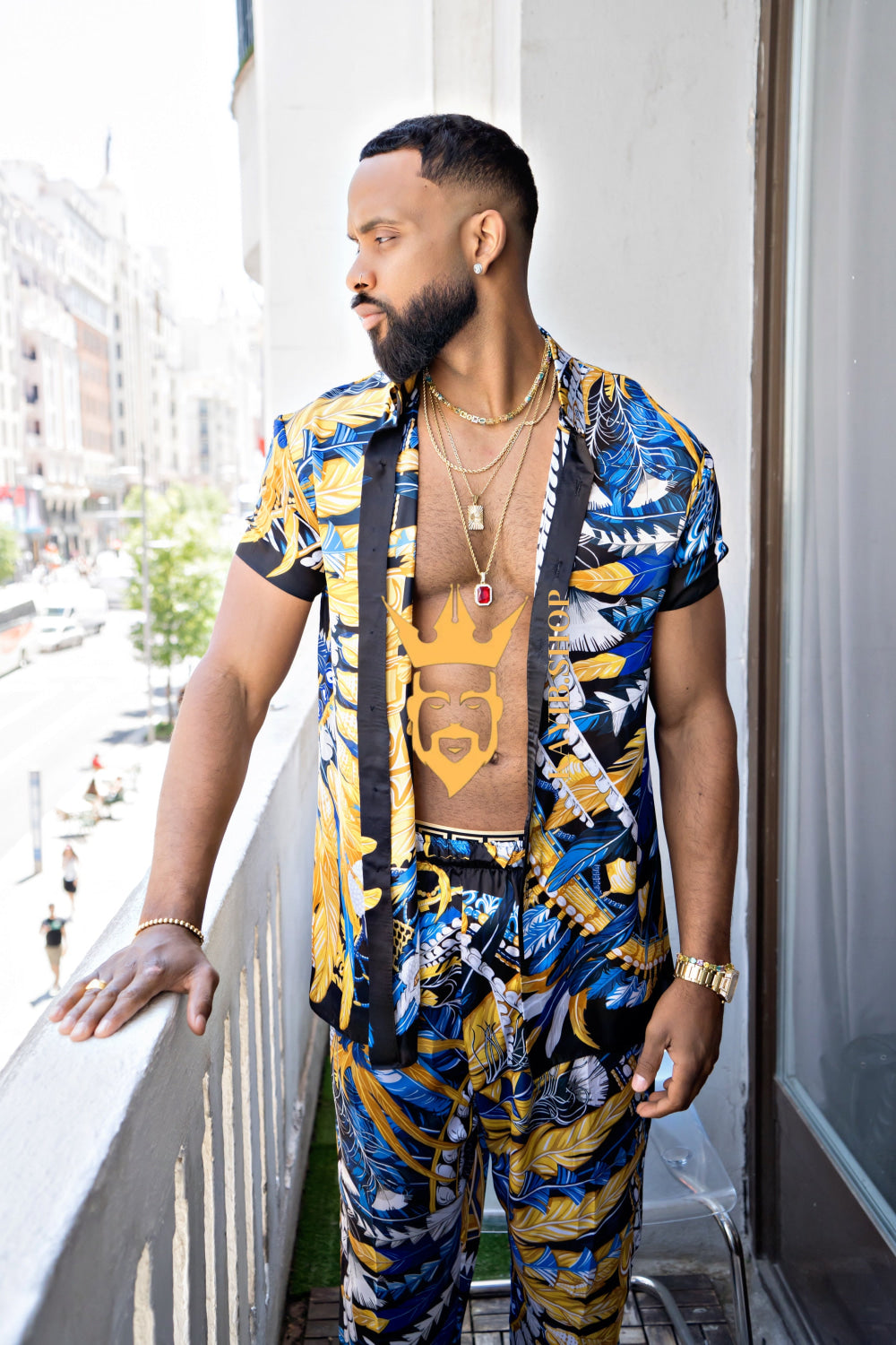 Luxury handmade Men's Silk Festival Outfits set - kayibstrore