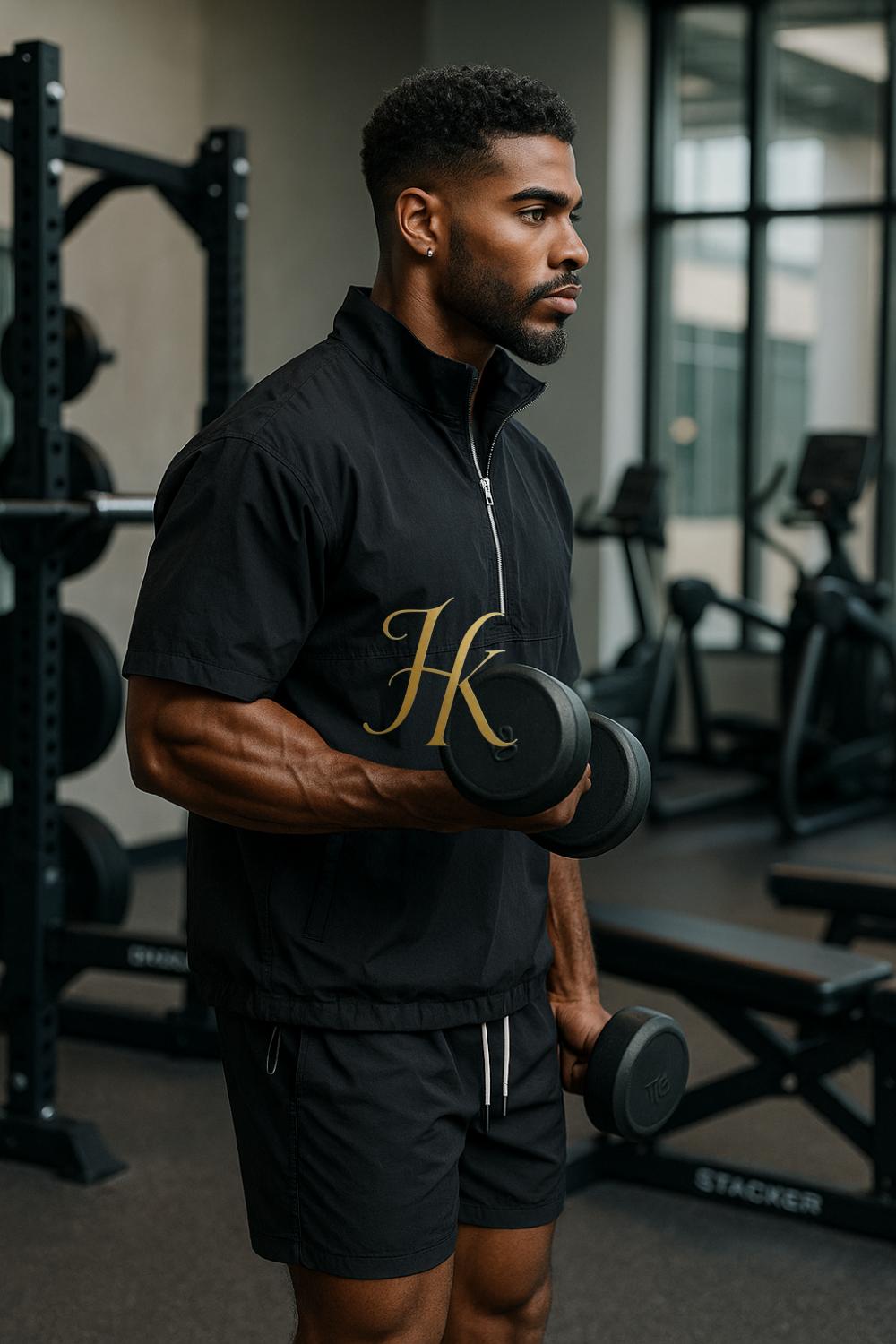 Men’s Casual Summer Tracksuit – 2PCS Short Sleeve Top & Shorts Set