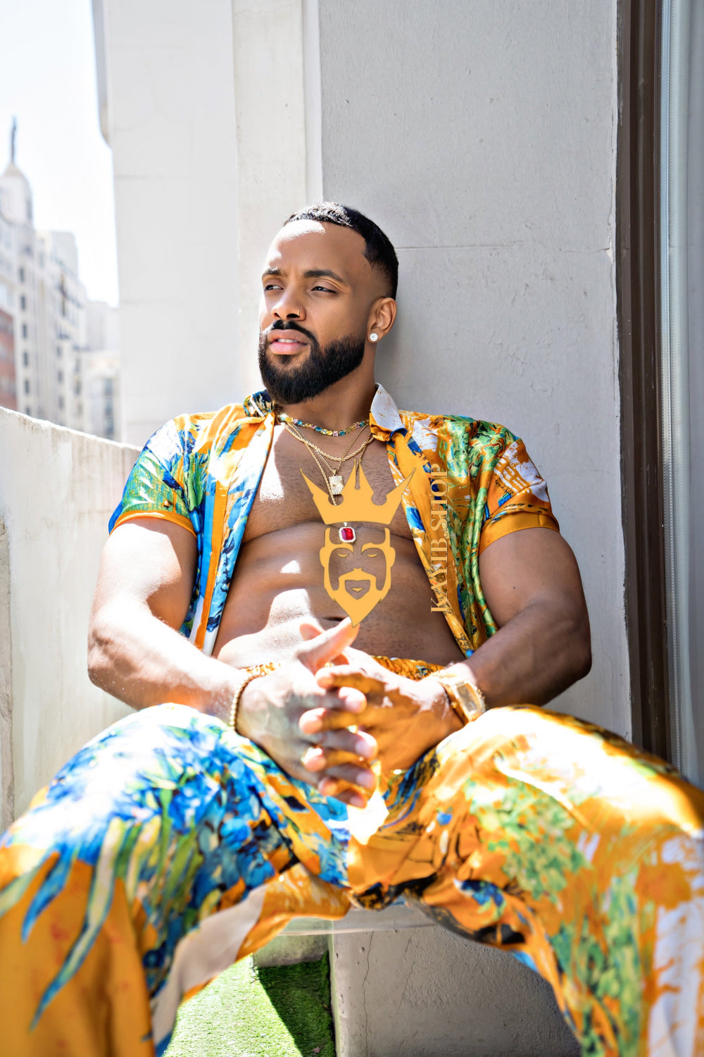 Summer Style: Men's Luxury Silk Set - kayibstrore