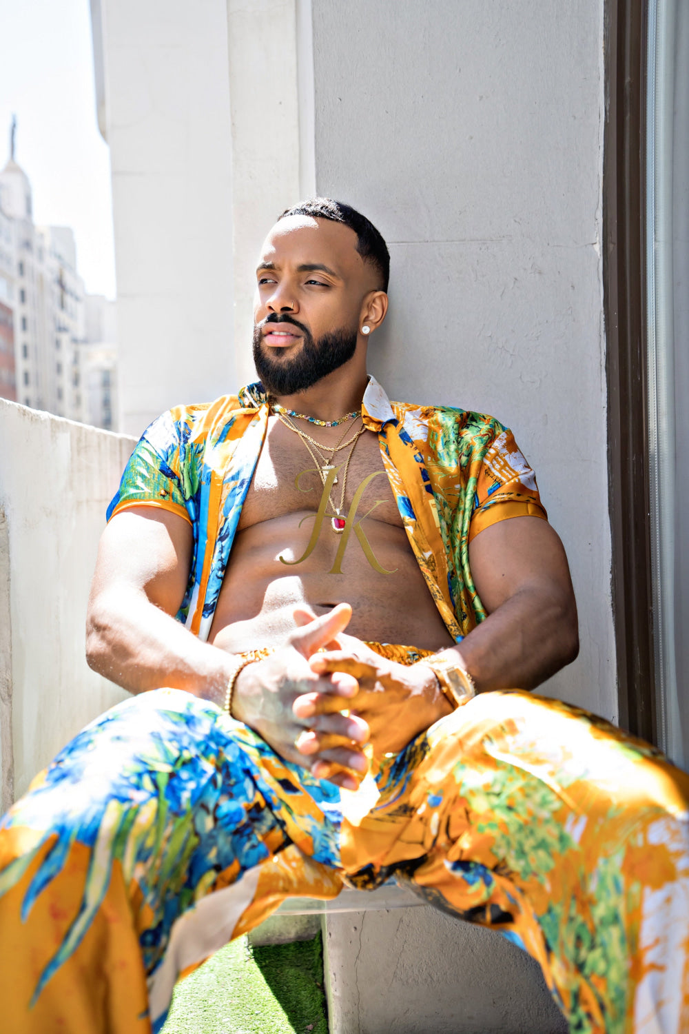 Summer Style: Men's Luxury Silk Set - kayibstrore