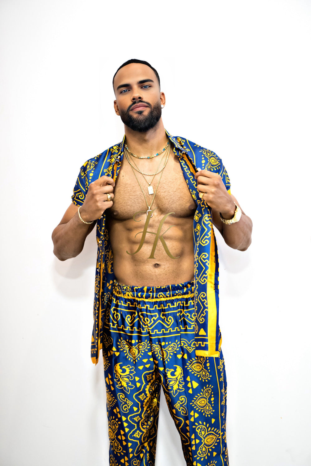 Luxury Silk Rave Wear for Men - kayibstrore