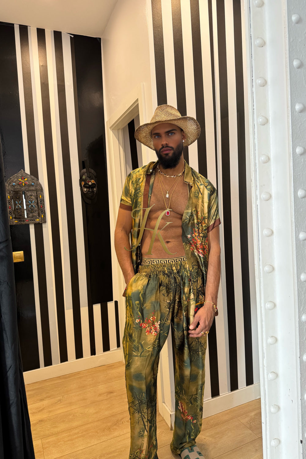 Men’s Pure Silk Matching Set – Where Comfort Meets Sophistication - kayibstrore