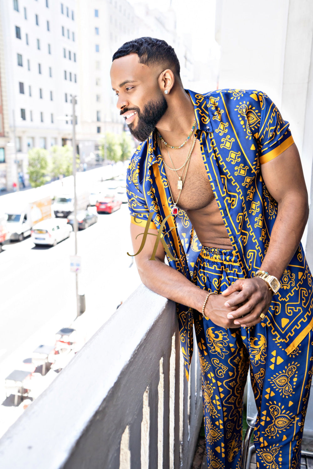 Men's Silk Beach Outfit - kayibstrore
