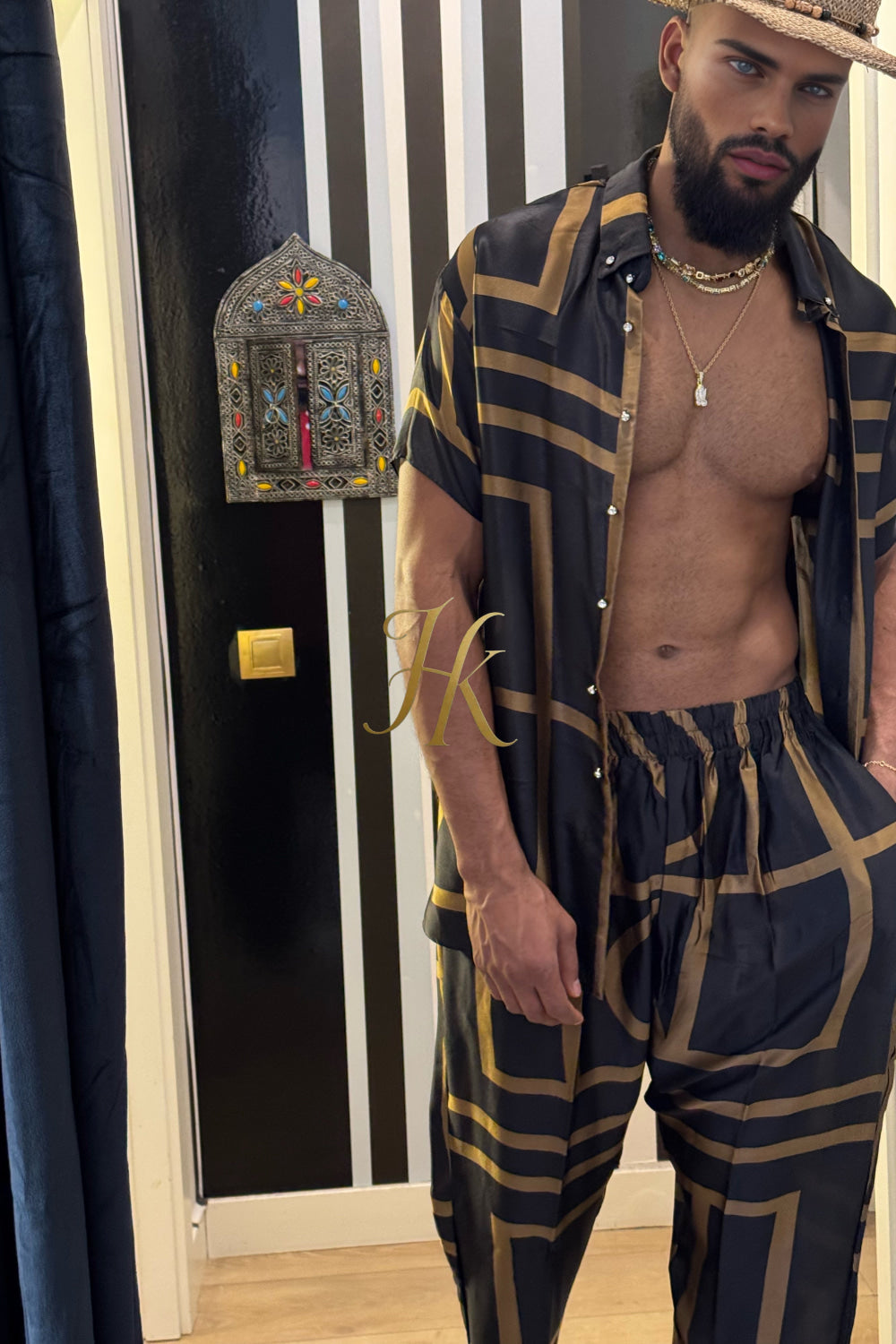 Men's Silk Summer Set outfits : Luxury menswear - kayibstrore