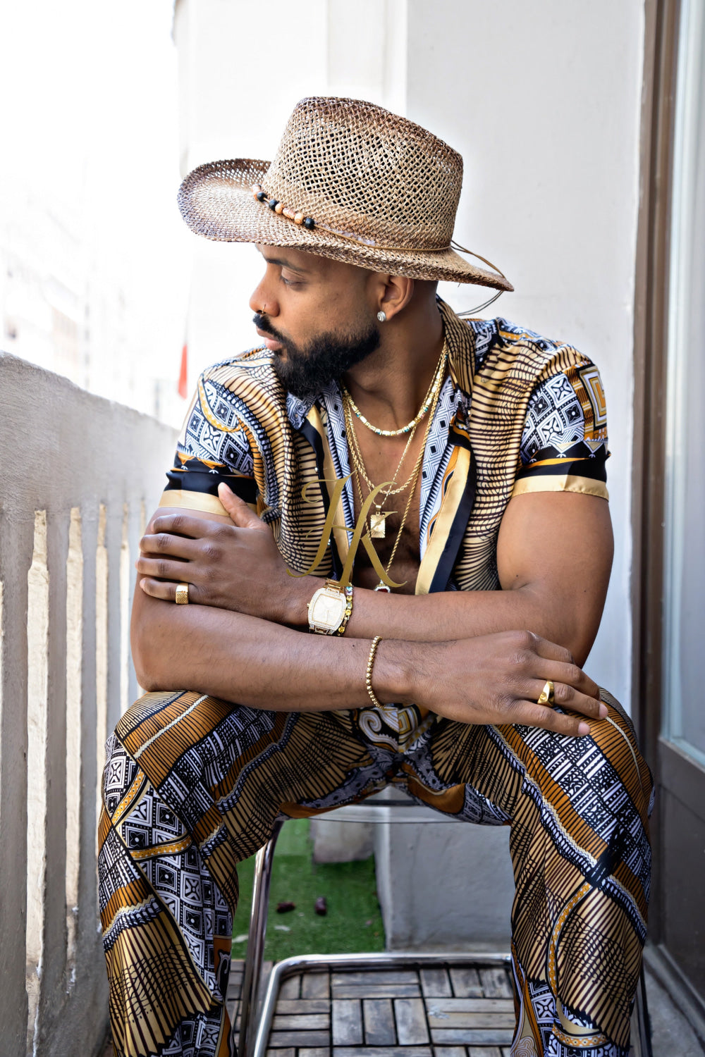 Luxury Silk Set for Men: Perfect Summer and Beach Wear - kayibstrore