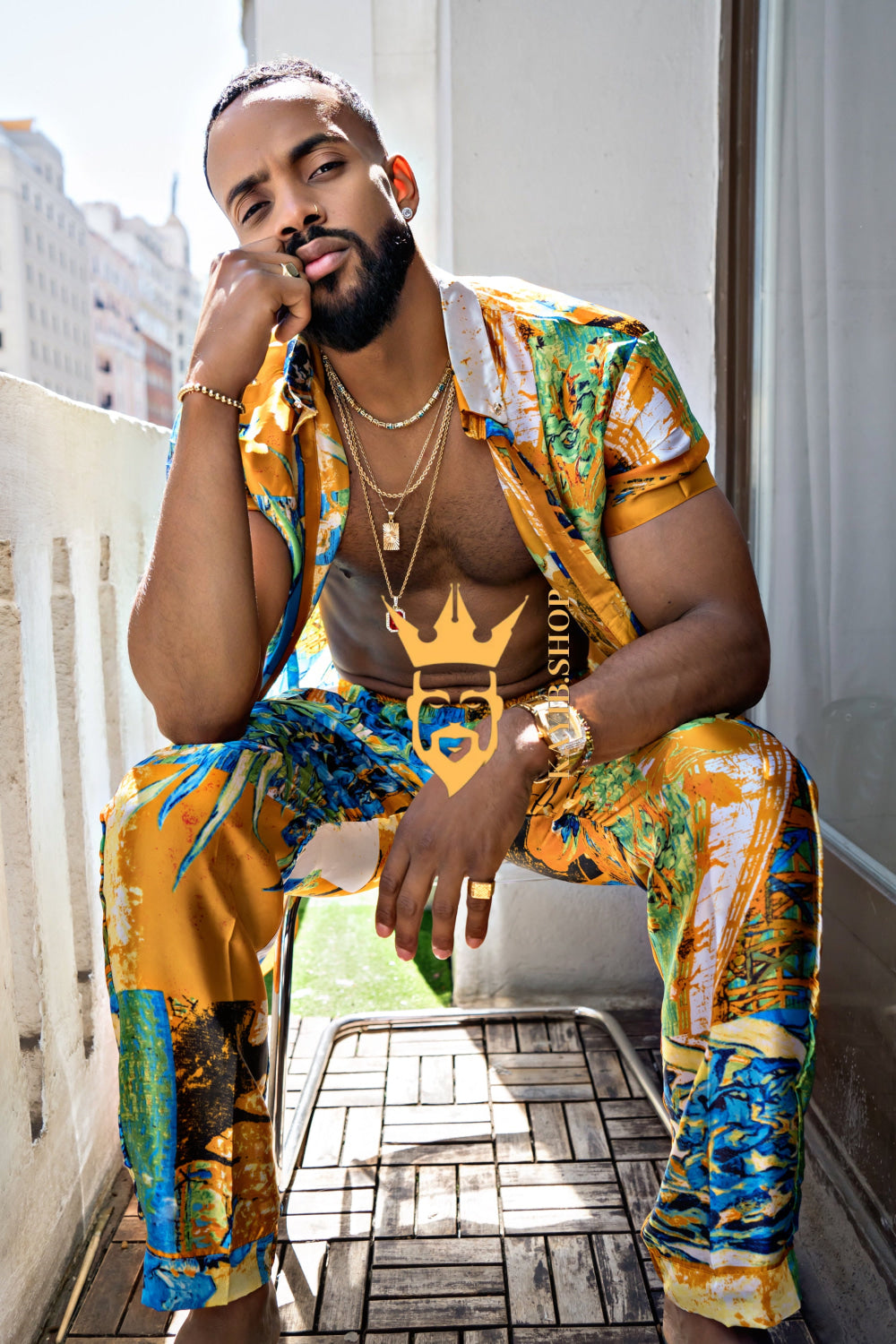 Summer Style: Men's Luxury Silk Set - kayibstrore