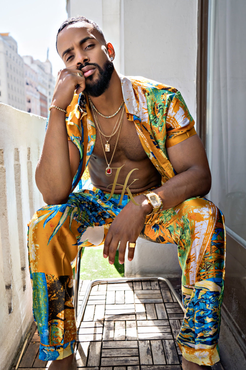 Summer Style: Men's Luxury Silk Set - kayibstrore