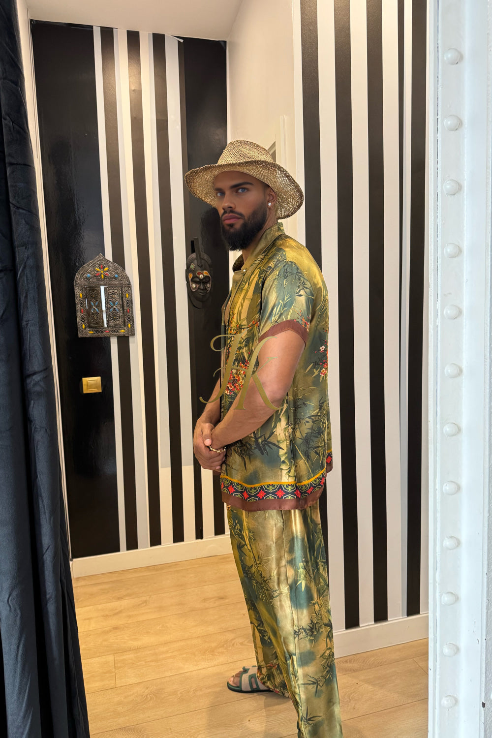 Men’s Pure Silk Matching Set – Where Comfort Meets Sophistication - kayibstrore