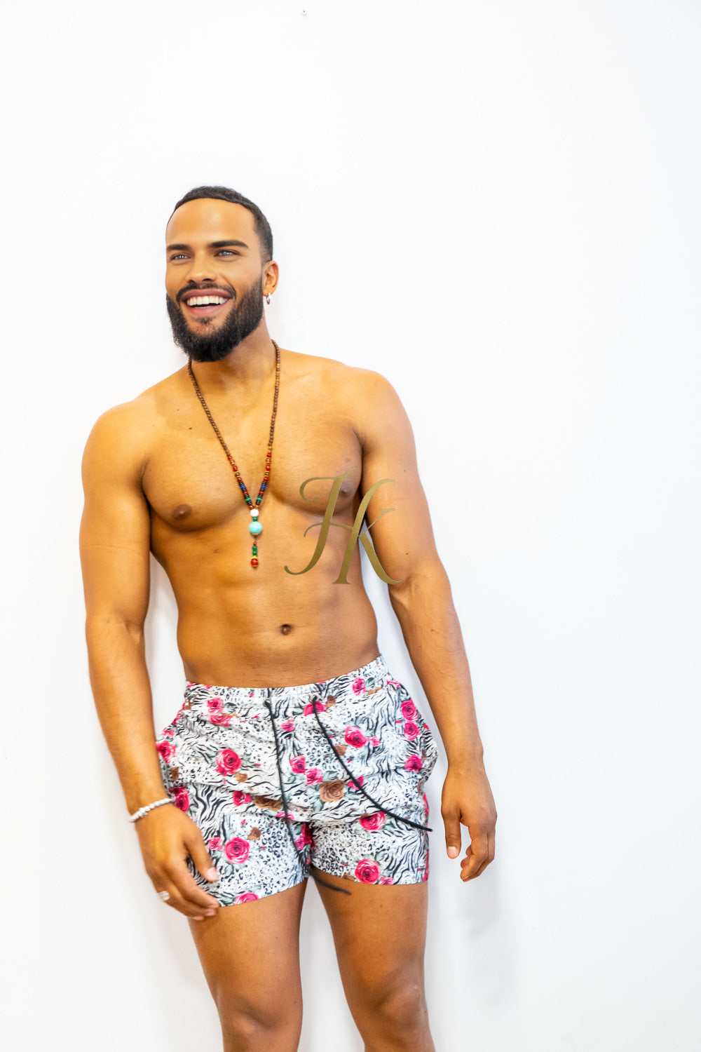 Tropical Vibes Men's Swim Trunks – Quick-Dry Beach Shorts - kayibstrore