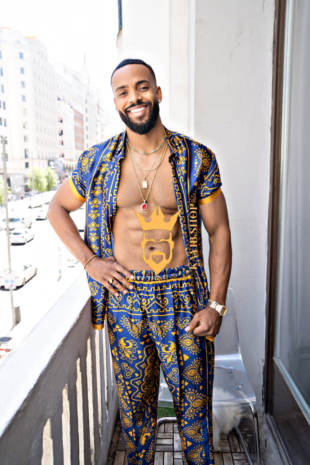Men's Silk Beach Outfit - kayibstrore