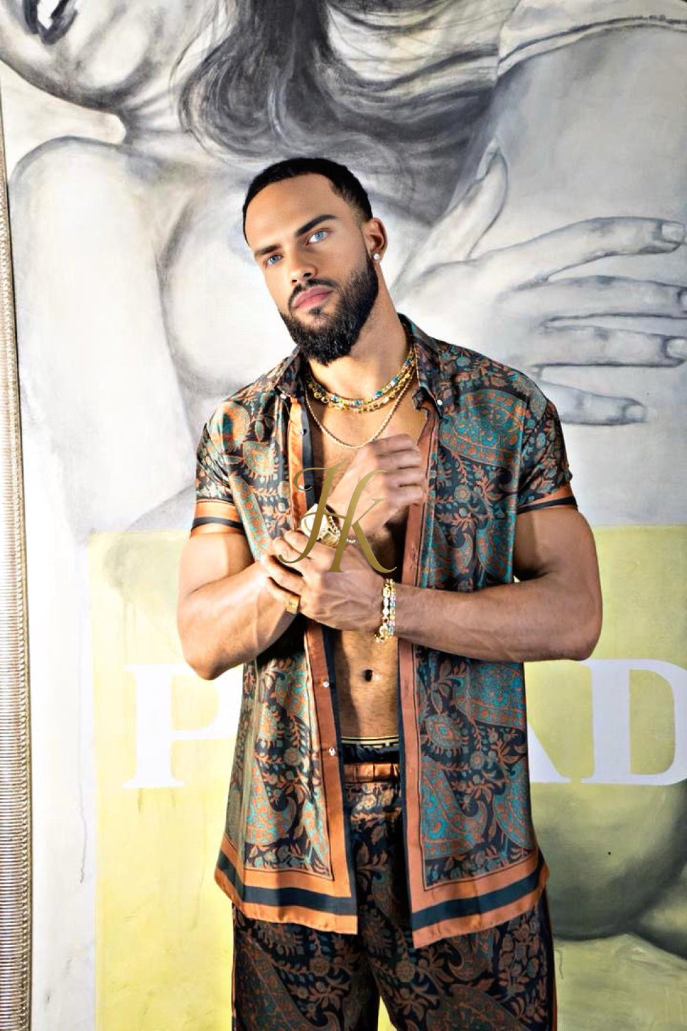 Luxury Men's Silk Summer Set outfits - kayibstrore