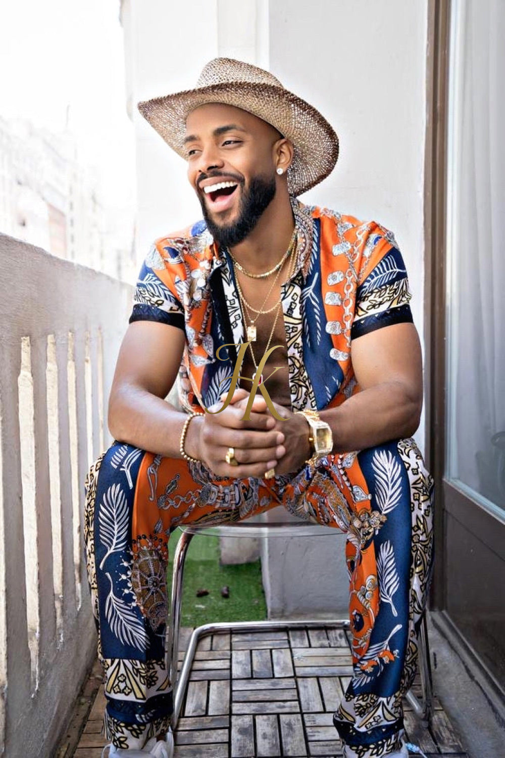 Unleash Your Style: Luxury Silk Set Festival Wear for Men - kayibstrore