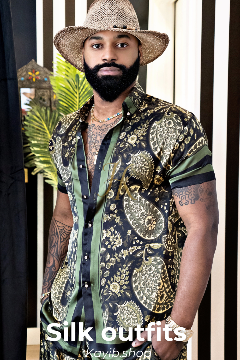 Unleash Your Style: Luxury Silk Rave Wear for Men - kayibstrore