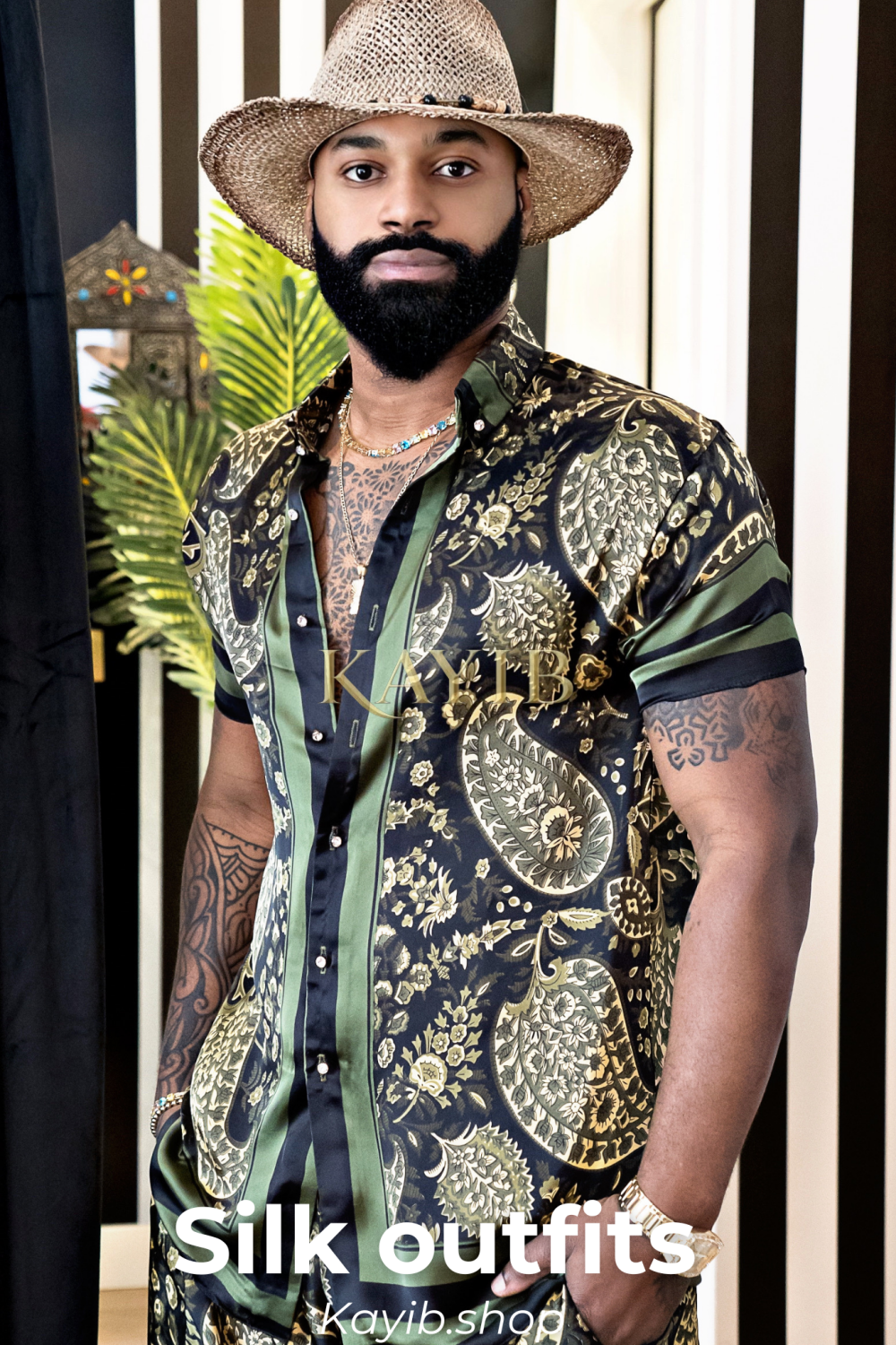 Unleash Your Style: Luxury Silk Rave Wear for Men - kayibstrore
