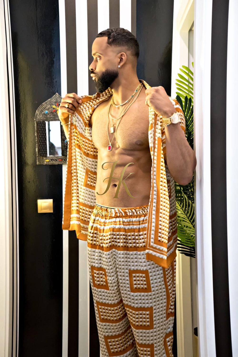 Luxury Handmade Outfits: Men's Luxury Silk Set - kayibstrore