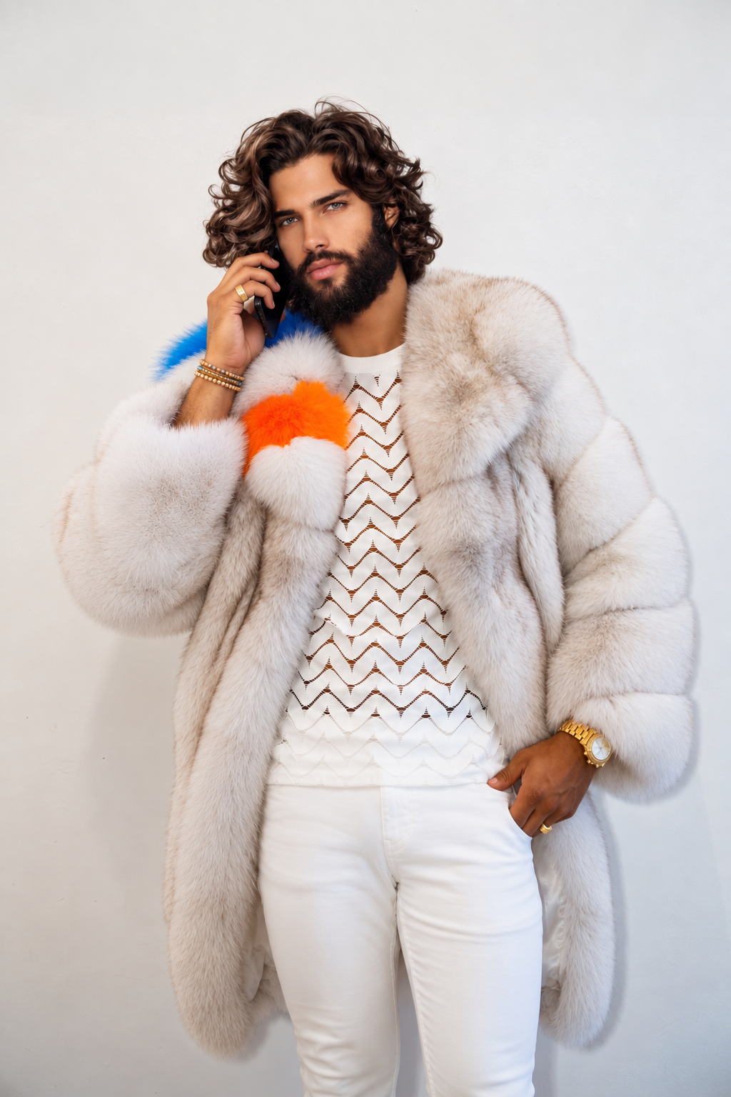 Premium Fox Fur Coats for Men