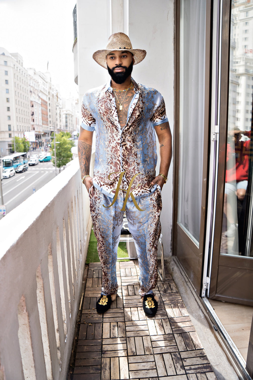 Elevate Your Summer Style: Men's Luxury Silk Set - kayibstrore